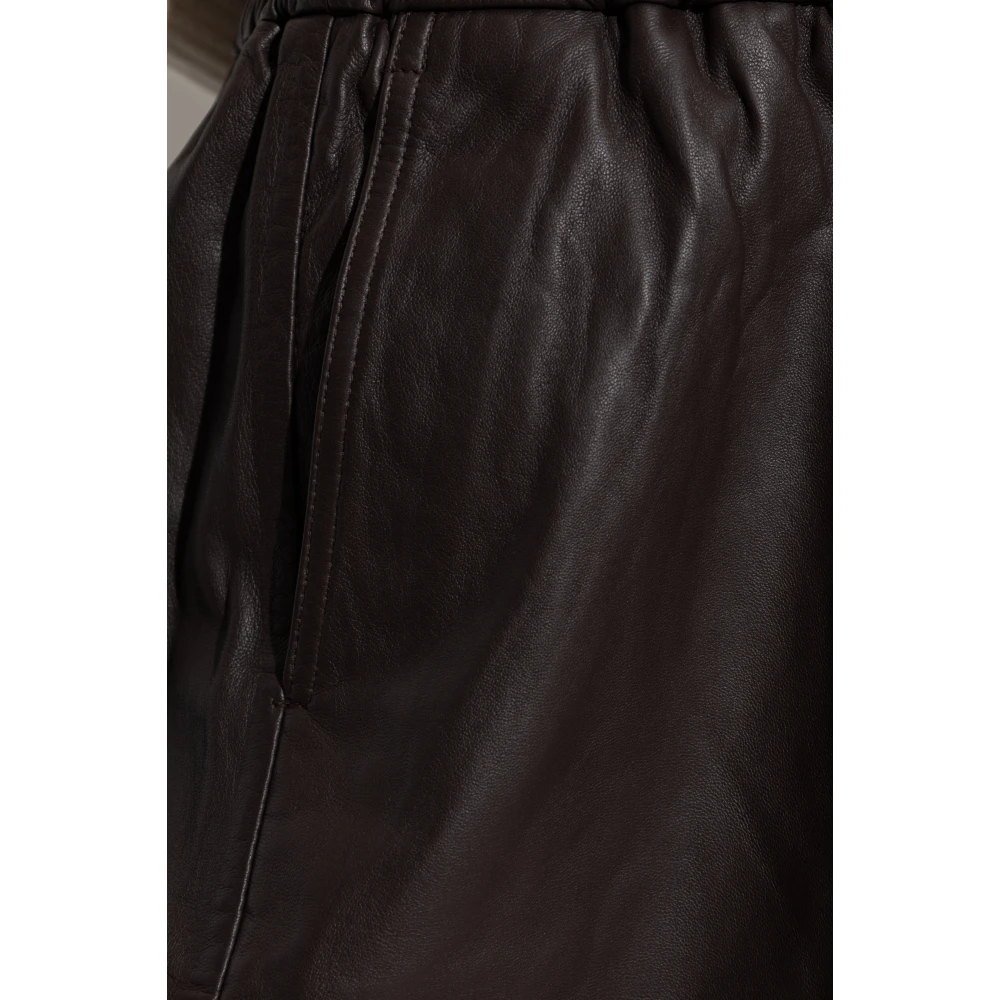 Birgitte Herskind Leren broek Eagle Brown Dames