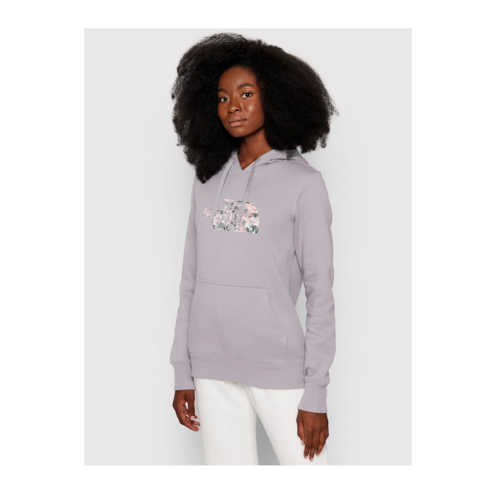 The North Face Fantasie Logo Hoodie Violet Blue Dames