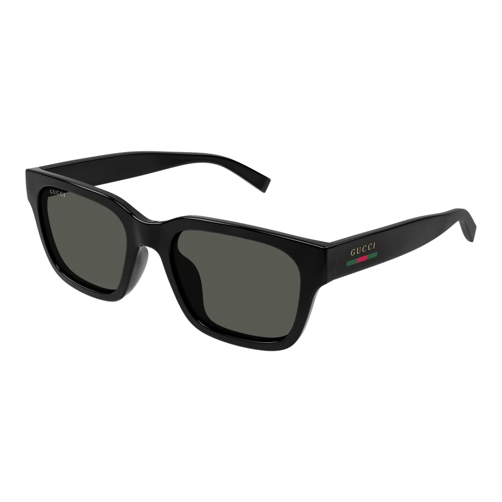 Gucci Men's Black Sunglasses, 55 Mm, Squared Sunglasses