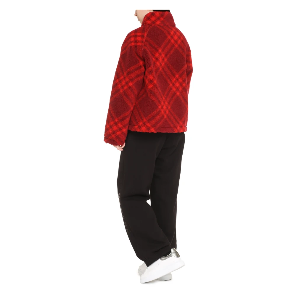 Burberry Omkeerbare Fleece Bomberjack Red Dames