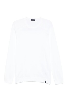 white-cotton-pullover-with-mini-logo