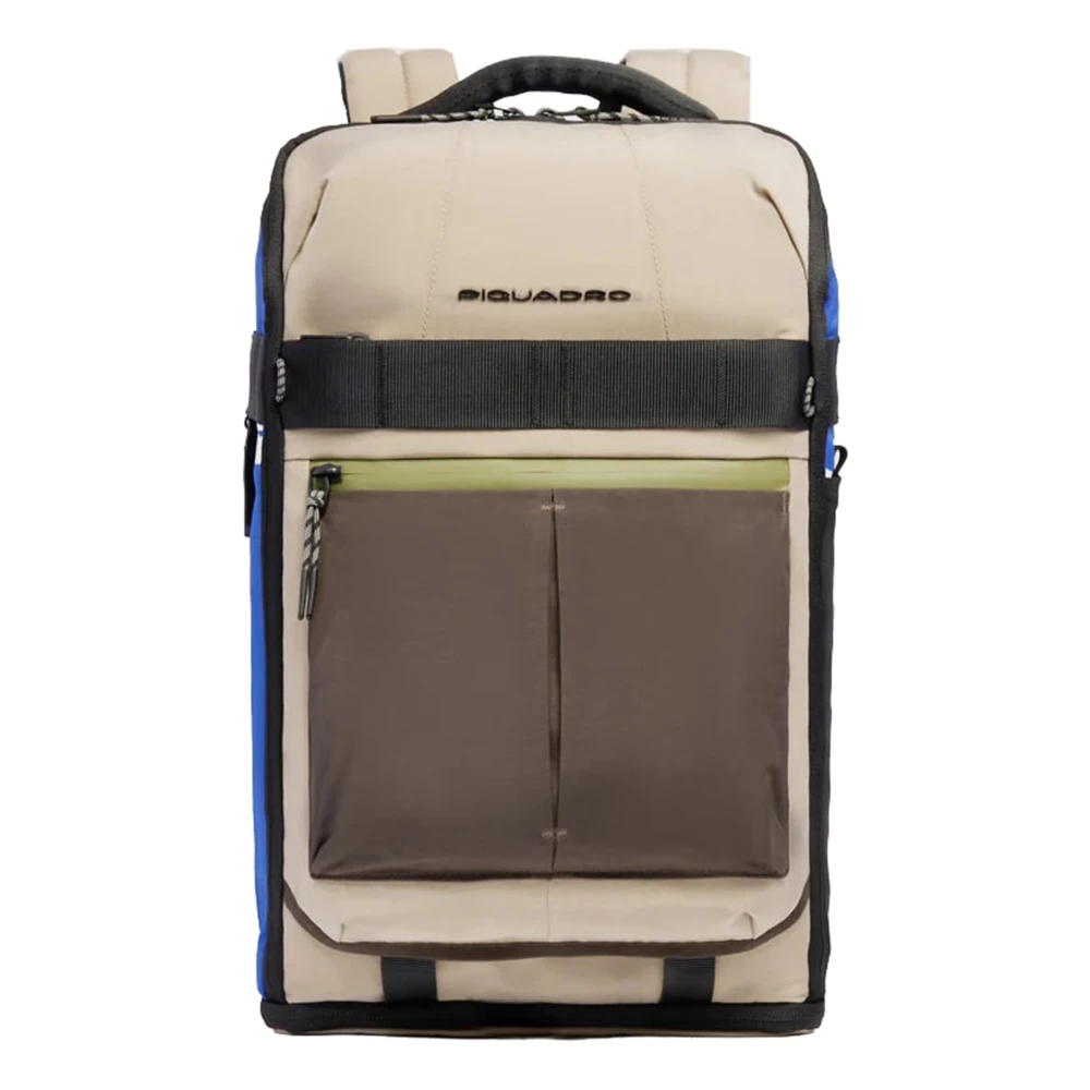 Piquadro Stoffen Laptop Rugzak Multicolor Unisex