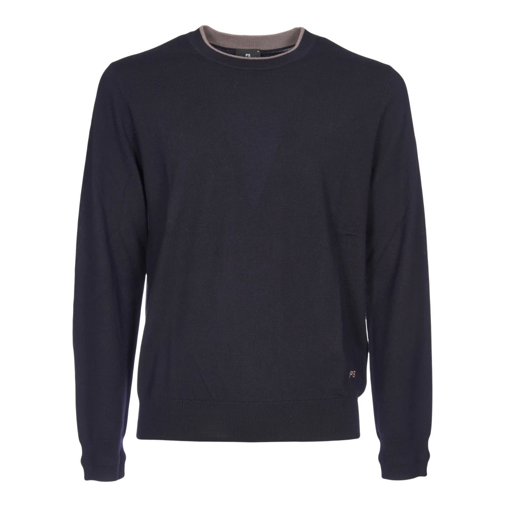 Paul Smith Blauwe Merinowollen Trui Blue Heren