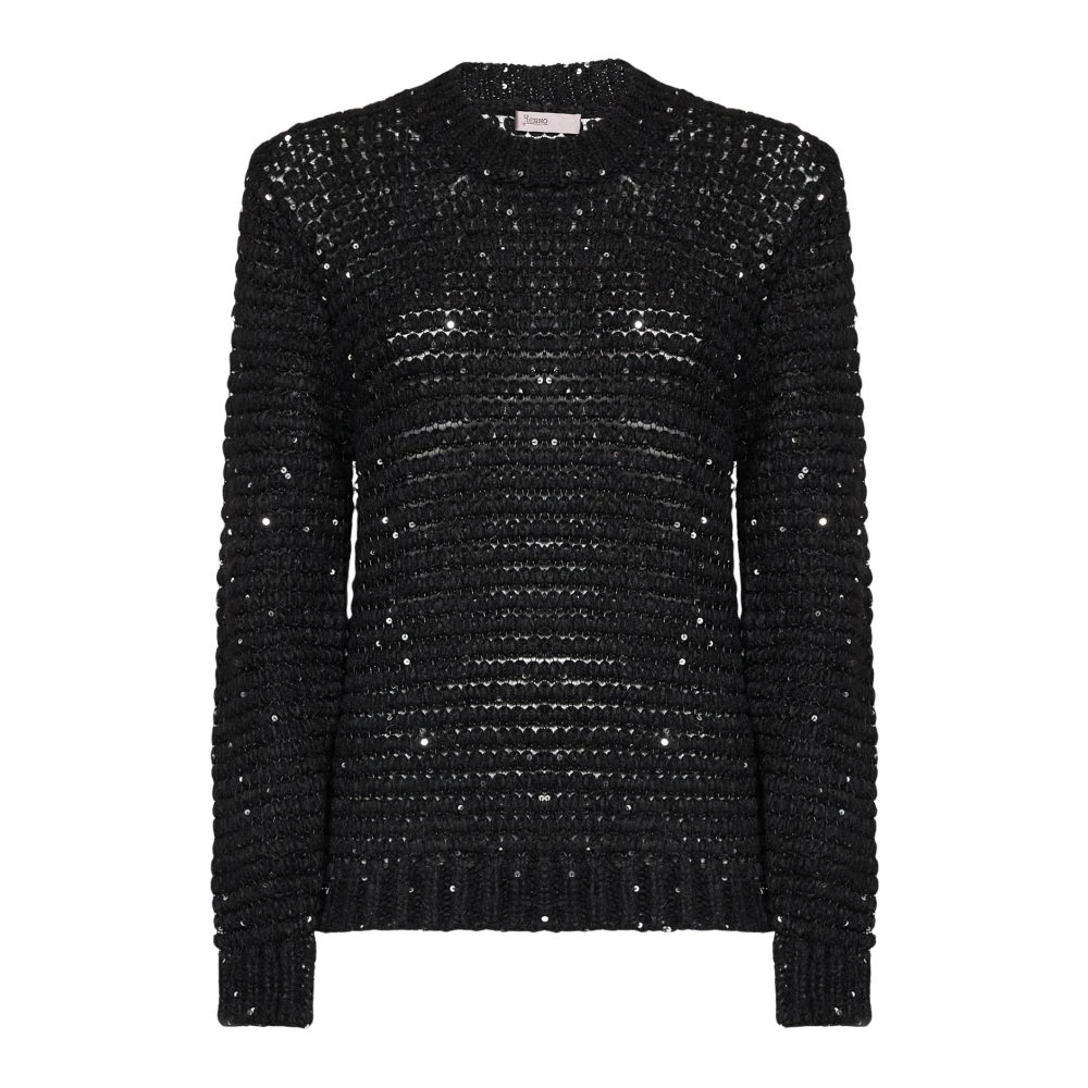 Herno Donna Nero Maglie, M, New,