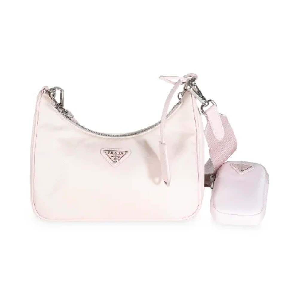 Prada Vintage Pre-owned Nylon prada-bags Pink Dames