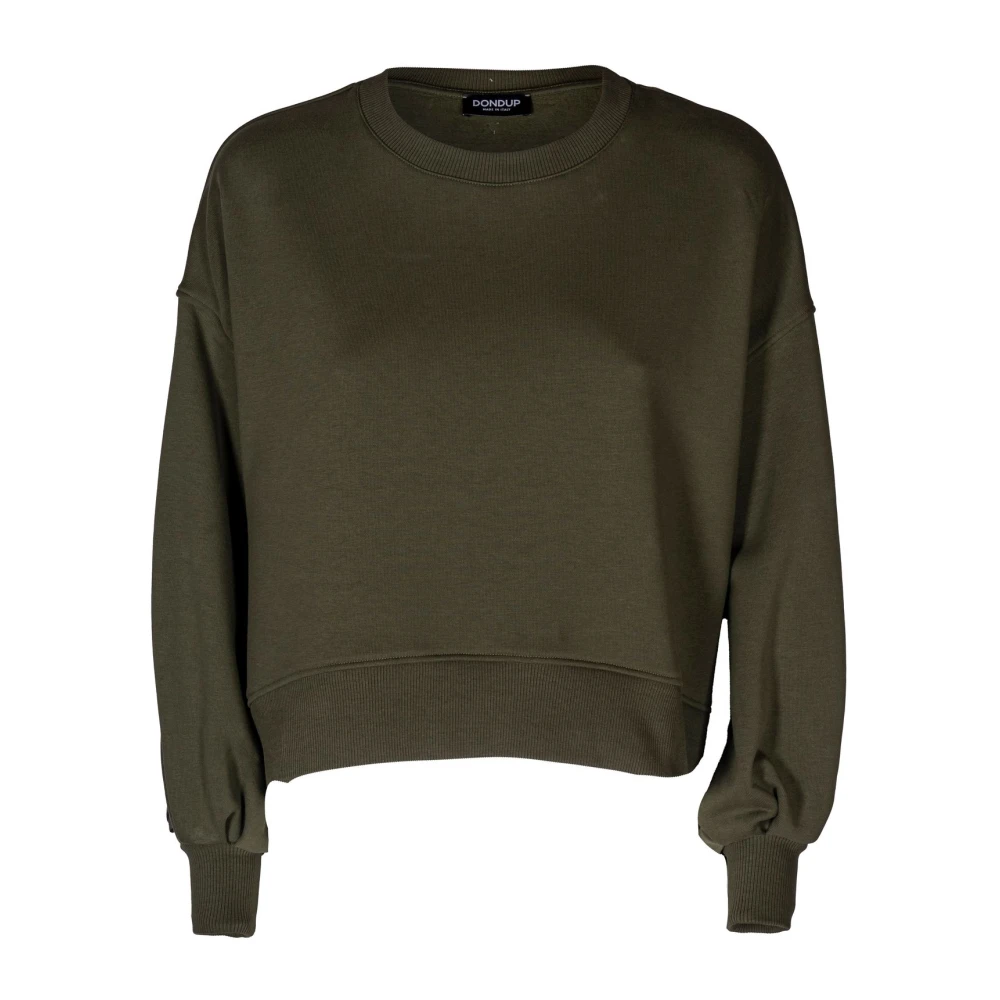 Dondup Dames sweatshirt met ruchedetails Green Dames