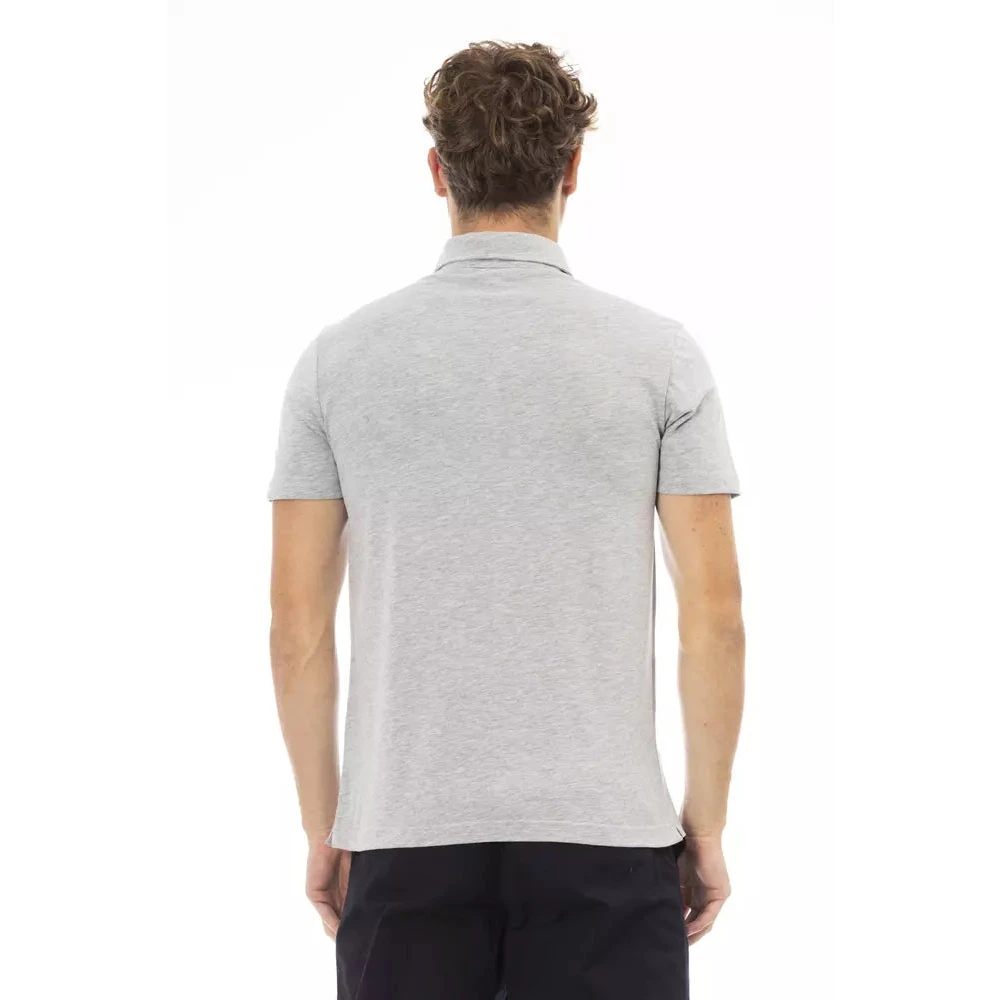 Baldinini Trendy Grijs Polo Shirt Gray Heren