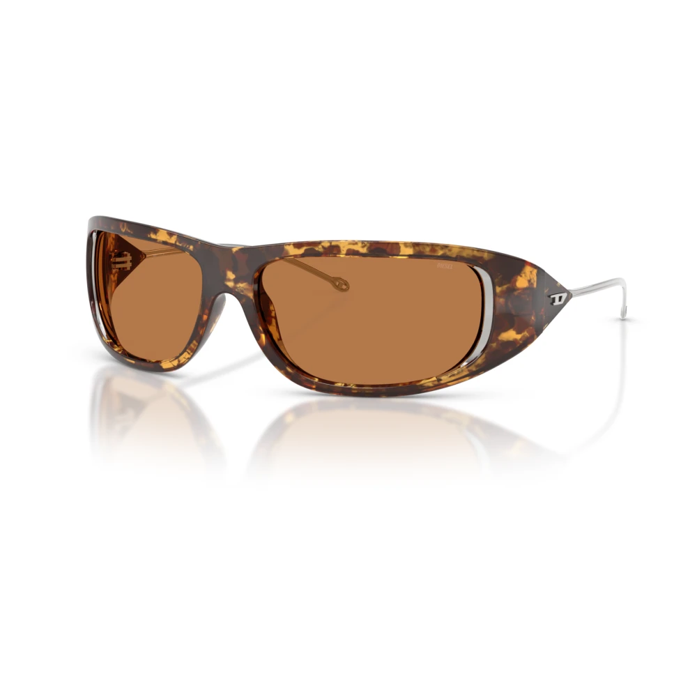 Diesel Unisex Brown Sunglasses,, Stylish Sunglasses Oval Glossy Medium