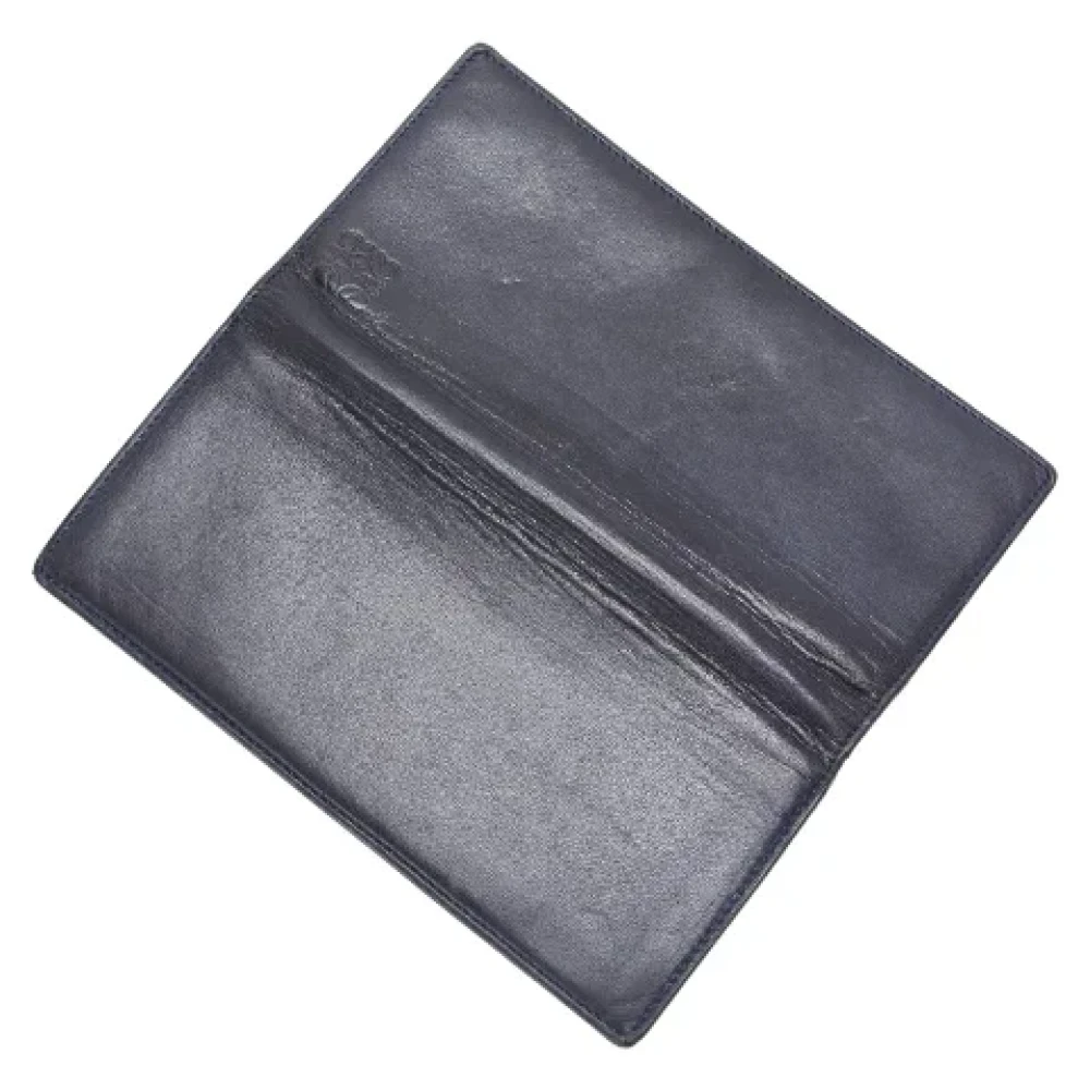 Loewe Pre-owned Leather wallets Black Dames