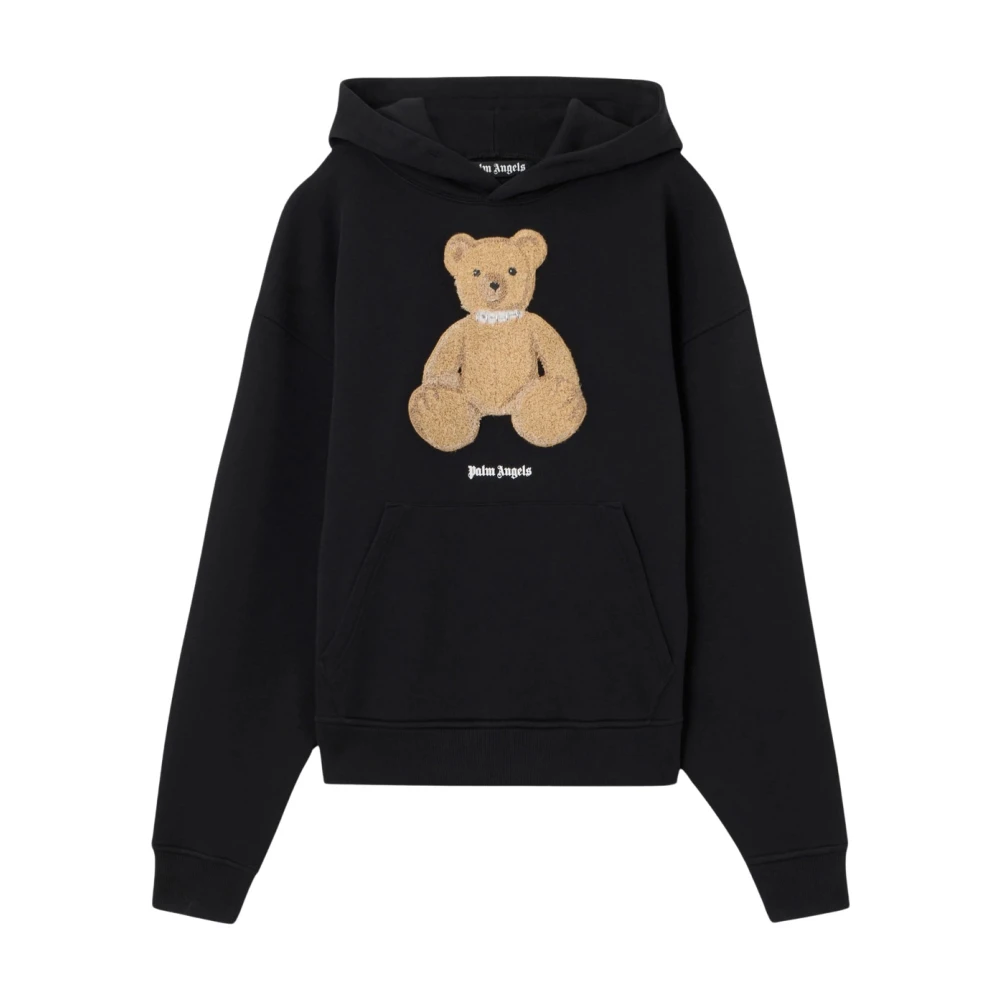 Palm Angels Men's Black Bear Hoodie - Hoodies - M - Sweatshirts & Hoodies