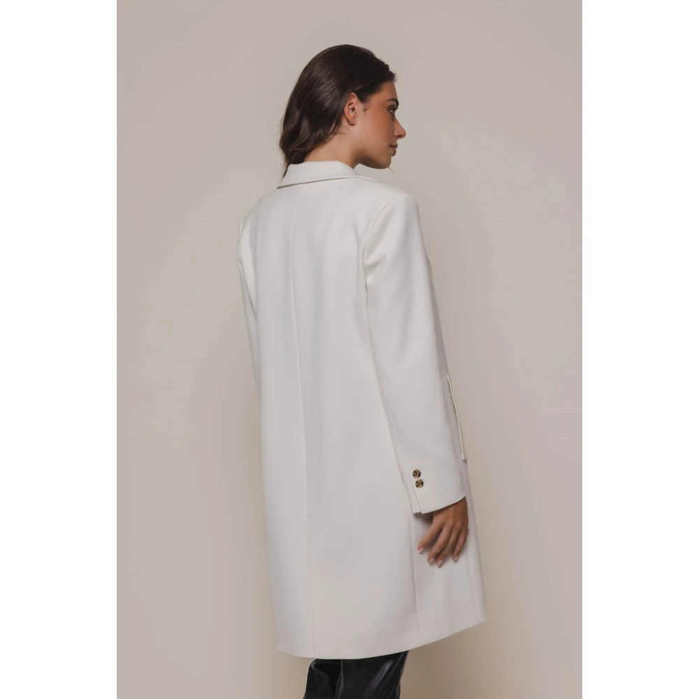 Rino&Pelle Single Breasted Tegan Snow White Jacket White Dames