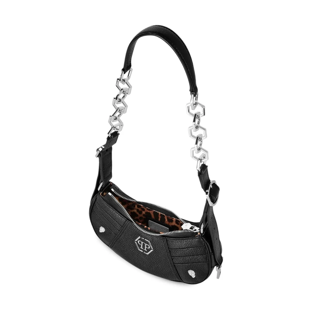 Philipp Plein Stijlvolle Schoudertas Black Dames