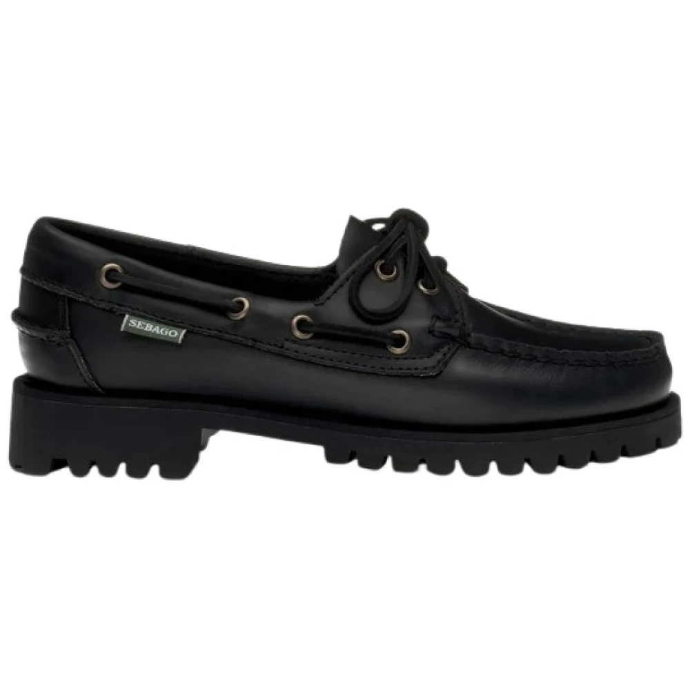 Sebago Donna Nero Scarpe, 39 Eu, New,
