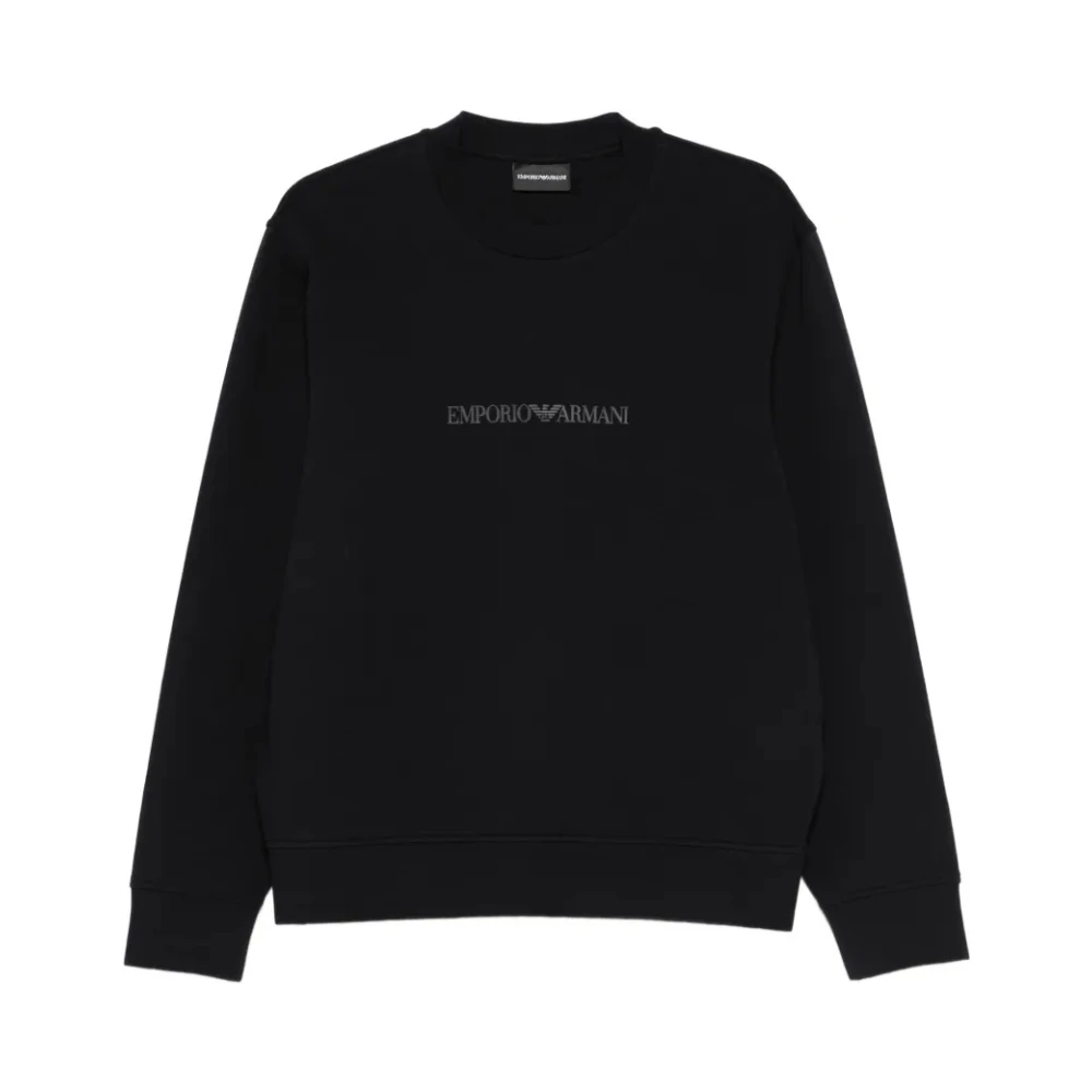 Emporio Armani Herren Schwarz Sweatshirts & Hoodies, K, Sgröße: