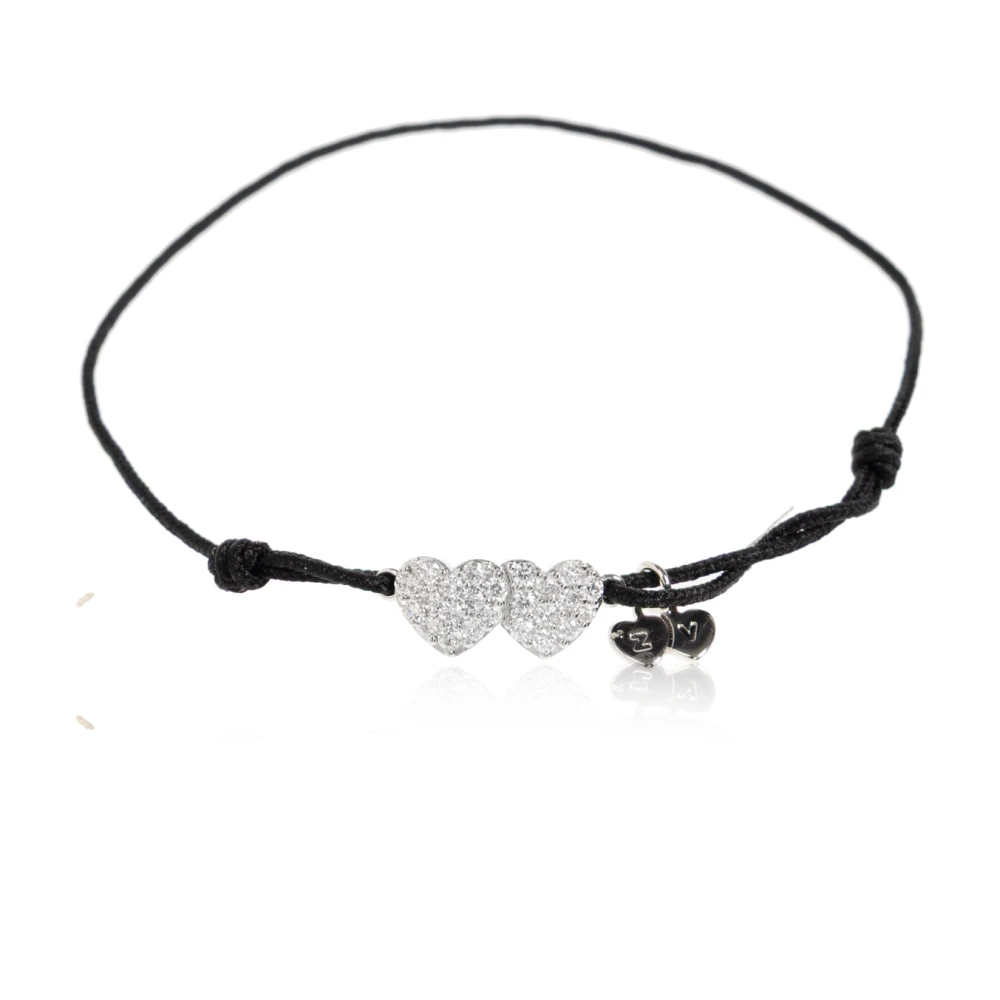 Zadig & Voltaire Donna Nero Bracciale Zadig Link Heart Strass - Immagine 2