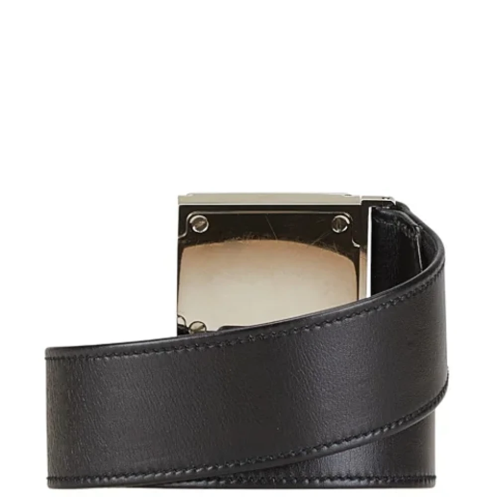 Chanel Vintage Pre-owned Leather belts Black Dames