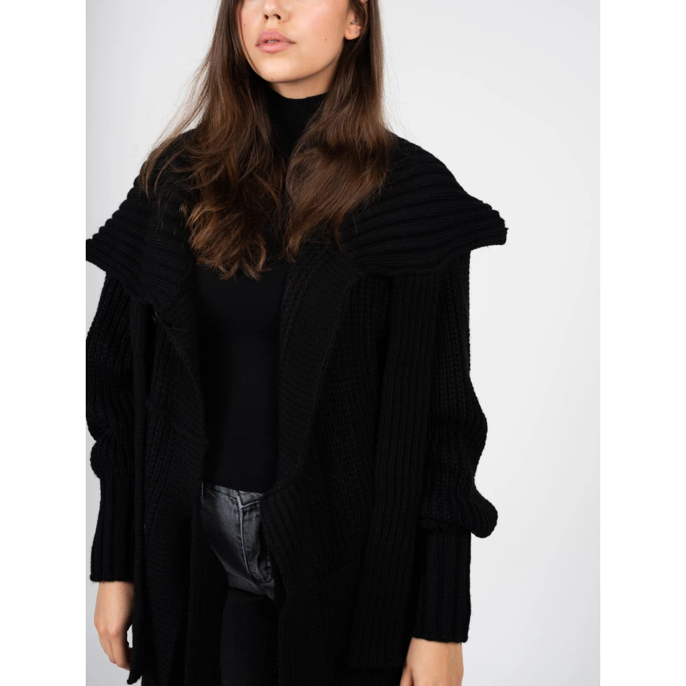 La Haine Inside Us Elegante Gebreide Vest Black Dames