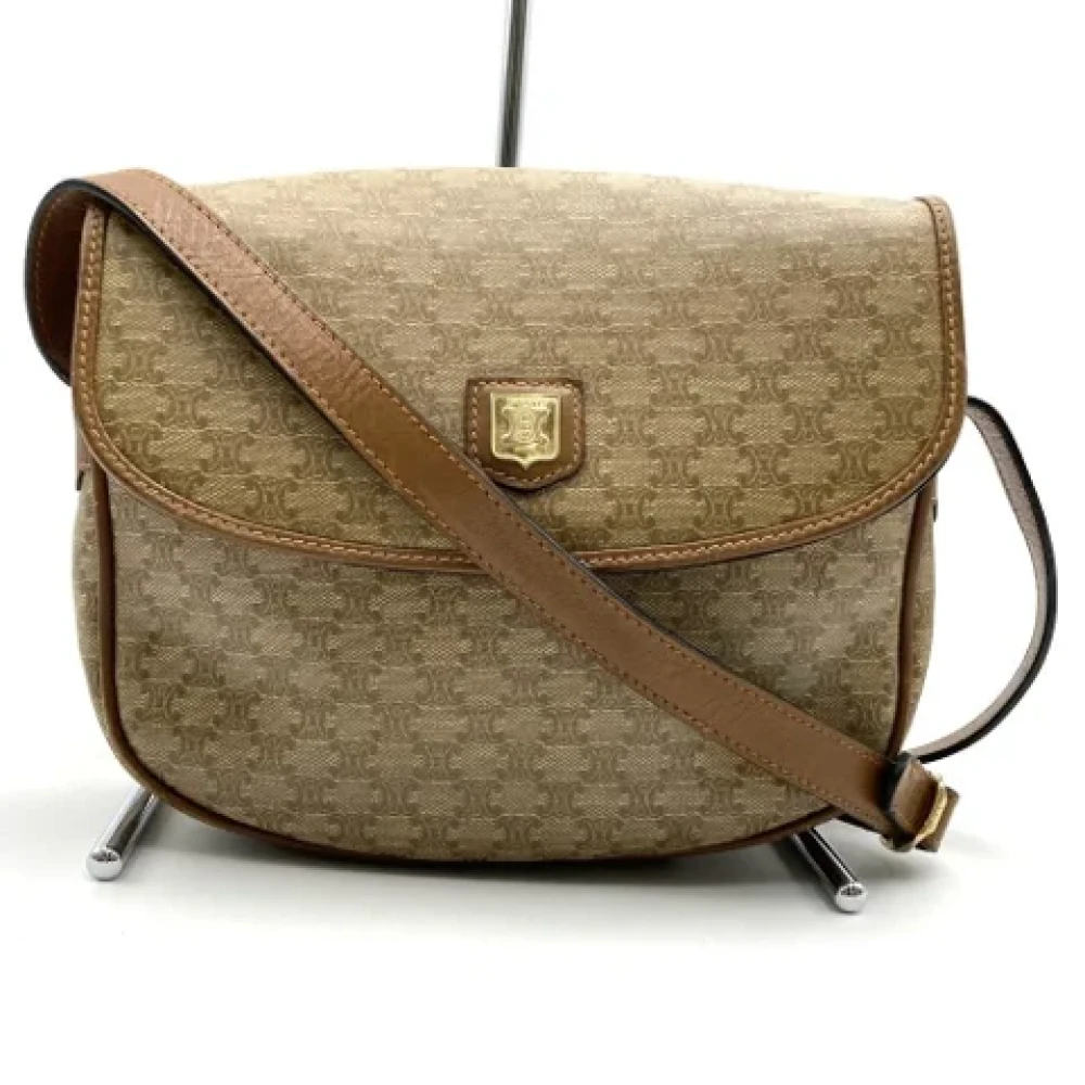 Celine Vintage Pre-owned Plastic celine-bags Beige Dames