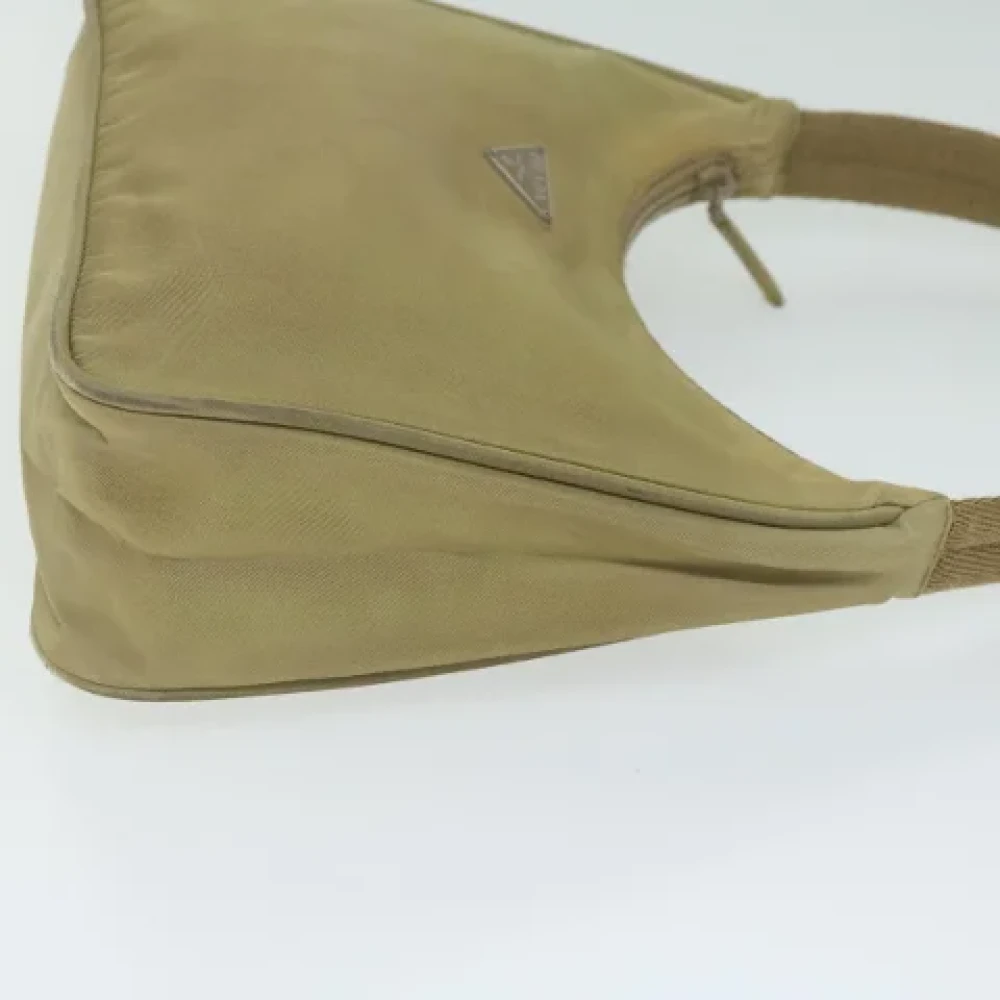 Prada Vintage Pre-owned Canvas shoulder-bags Green Dames