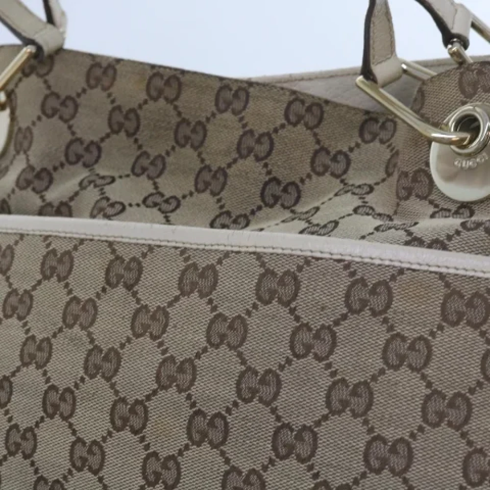 Gucci Vintage Pre-owned Canvas totes Beige Dames