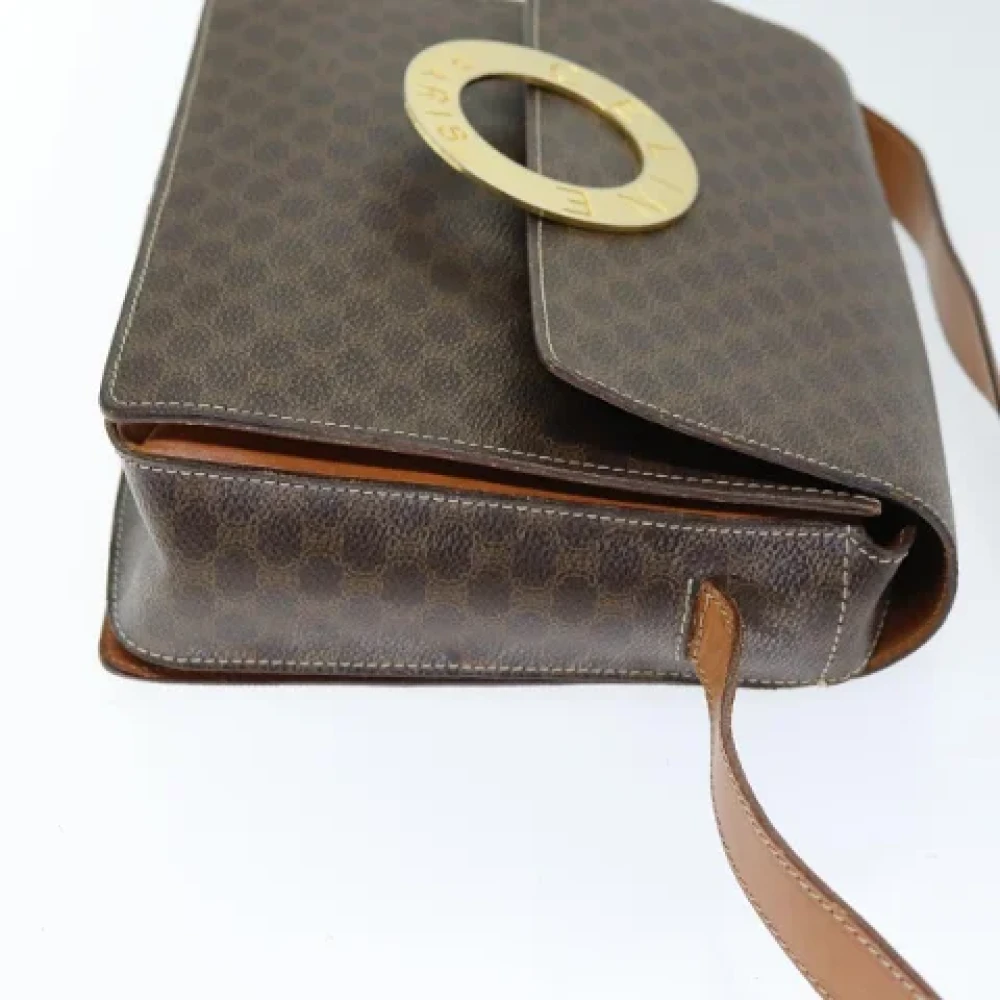 Celine Vintage Pre-owned Leather shoulder-bags Brown Dames