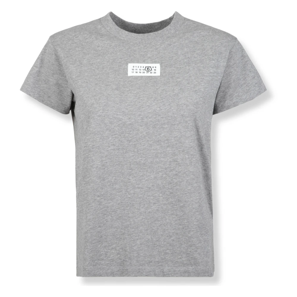 Mm6 Maison Margiela Women's Gray T-Shirts, M, T-Shirt