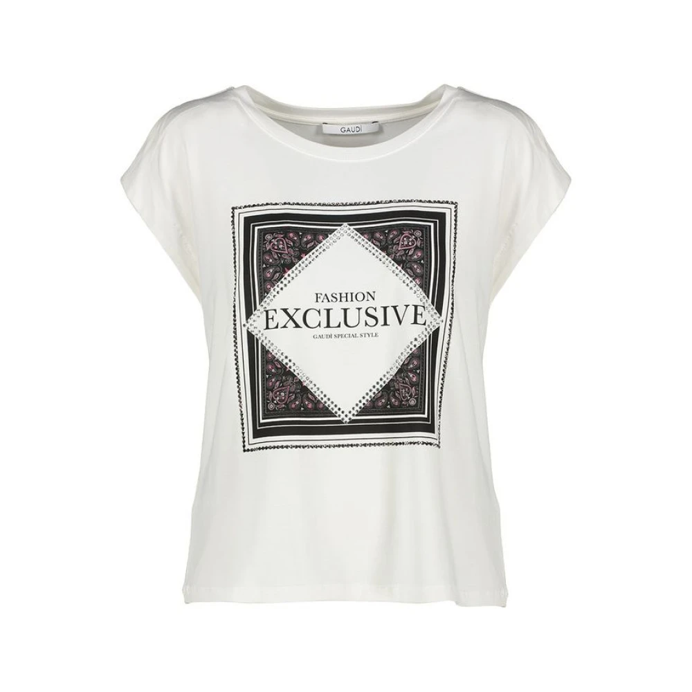 Gaudi Dames T-Shirts Collectie White Dames