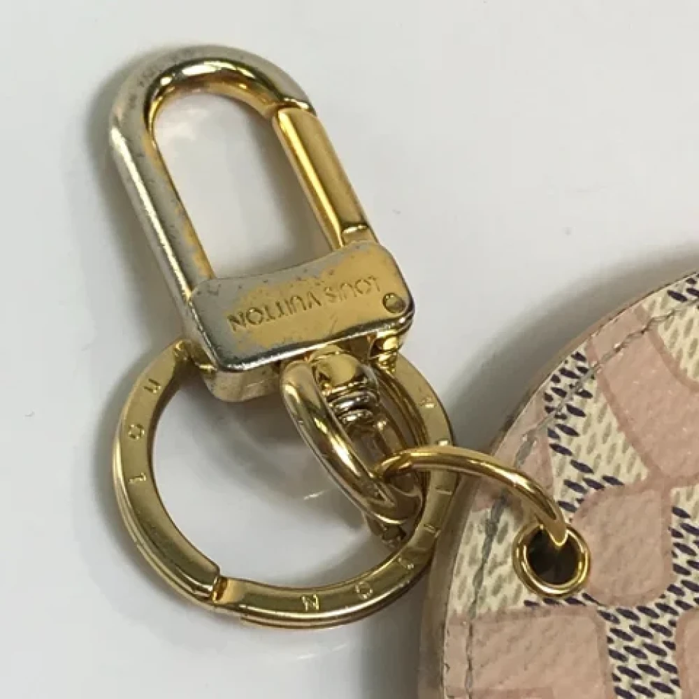 Louis Vuitton Vintage Pre-owned Fabric key-holders White Dames