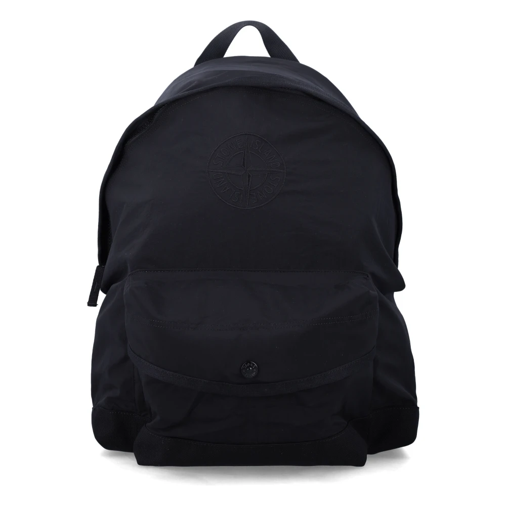 Stone Island Men's Black Backpack Min2 - Backpacks - One Size - Bags