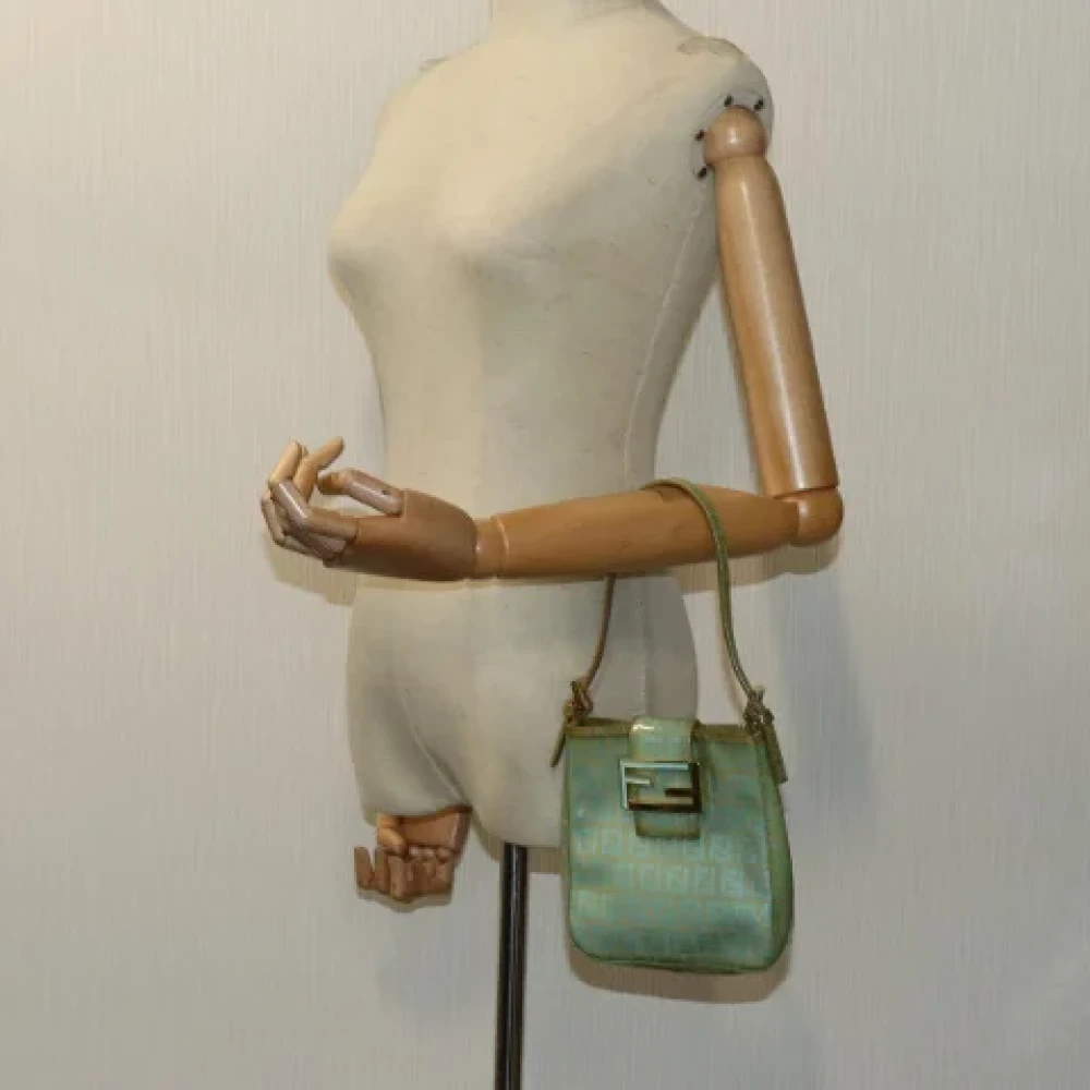 Fendi Vintage Pre-owned Canvas fendi-bags Green Dames