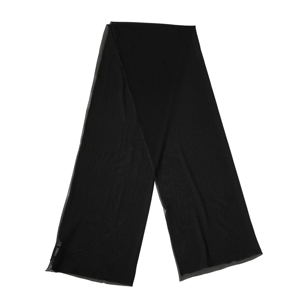 Dolce & Gabbana Women's Black Silk Neck Wrap Shawl Stole Scarf