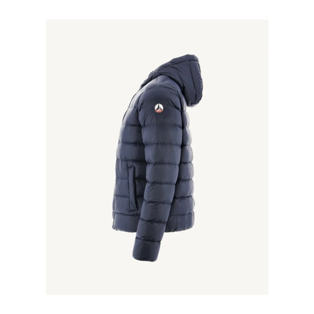 Jott Gewatteerde jas met capuchon Blauw Blue Heren