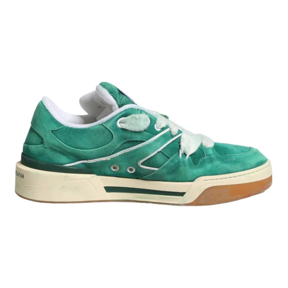 Dolce & Gabbana Men's Green New Roma Low Top Sneakers