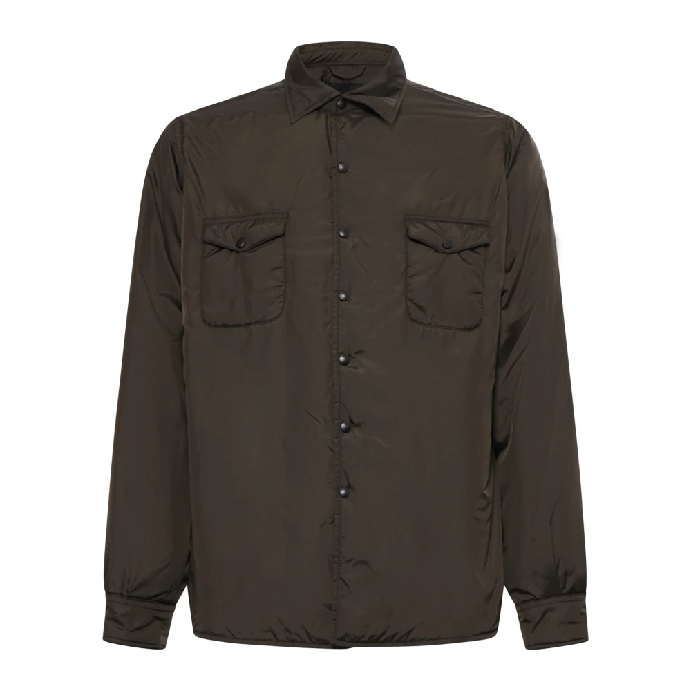 White Sand Bruine Shirts met Stijl Brown Heren