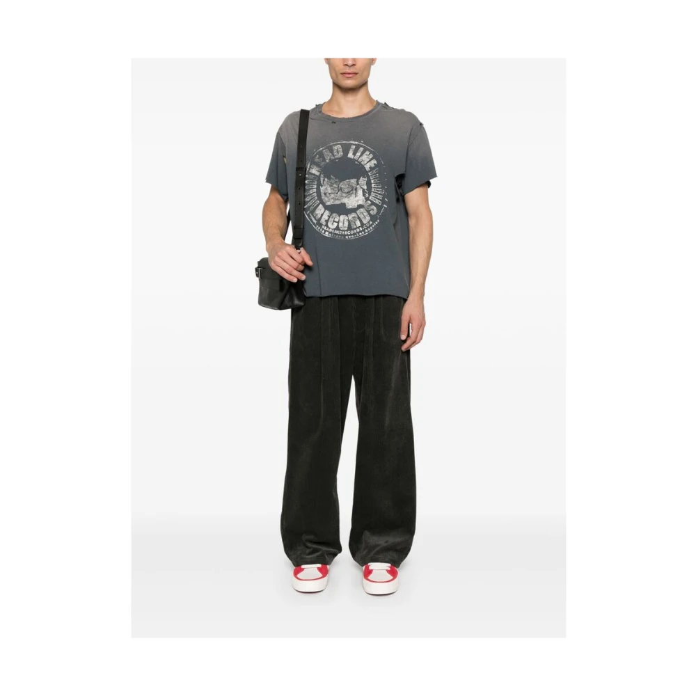 Gallery Dept. Versleten Grafische Print T-shirt Gray Heren