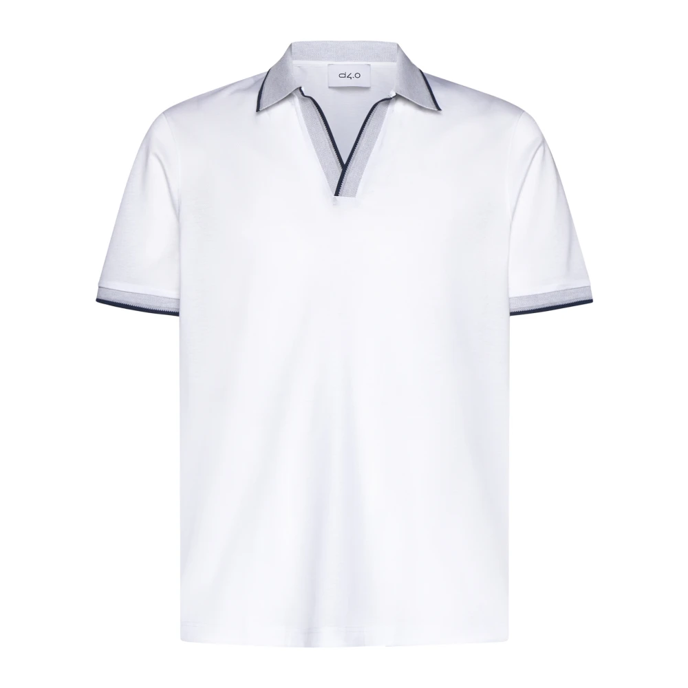 D4.0 Witte T-shirts en Polos White Heren