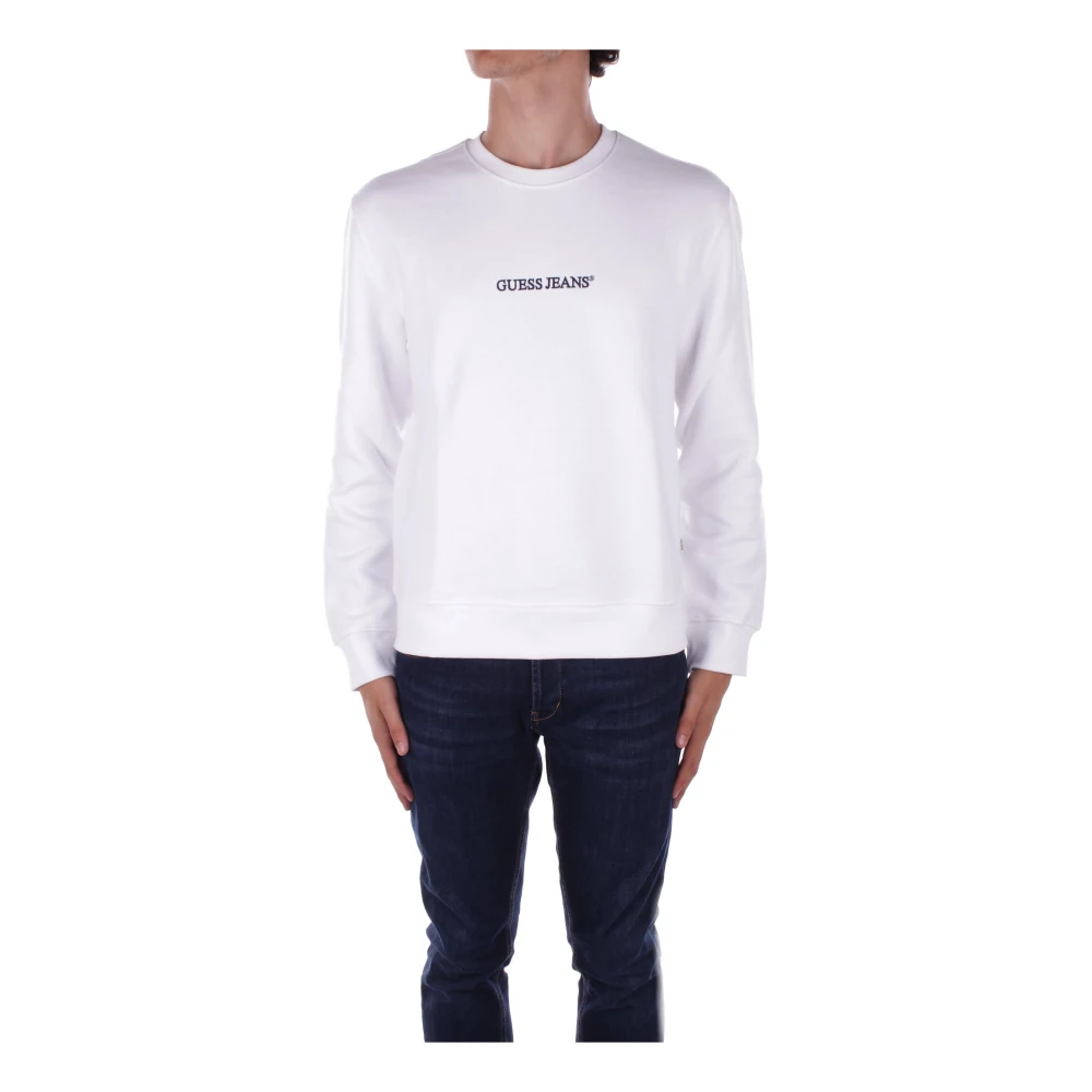 Guess Logo Trui White Heren