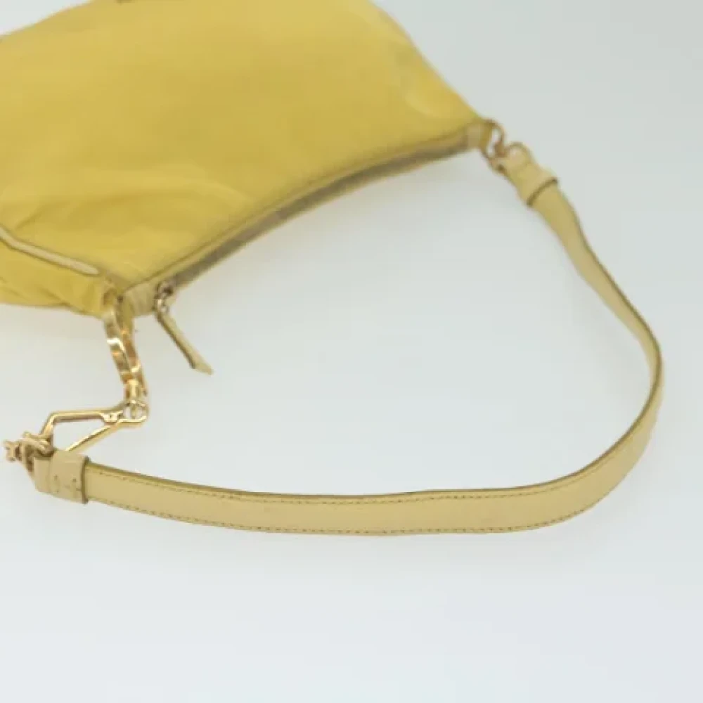 Prada Vintage Pre-owned Nylon pouches Yellow Dames