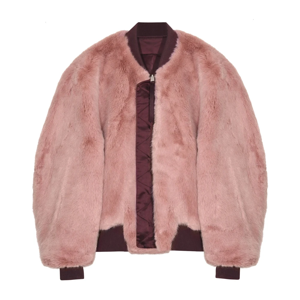 Shoreditch SKI Club Omkeerbare Amity Bomberjack Pink Dames