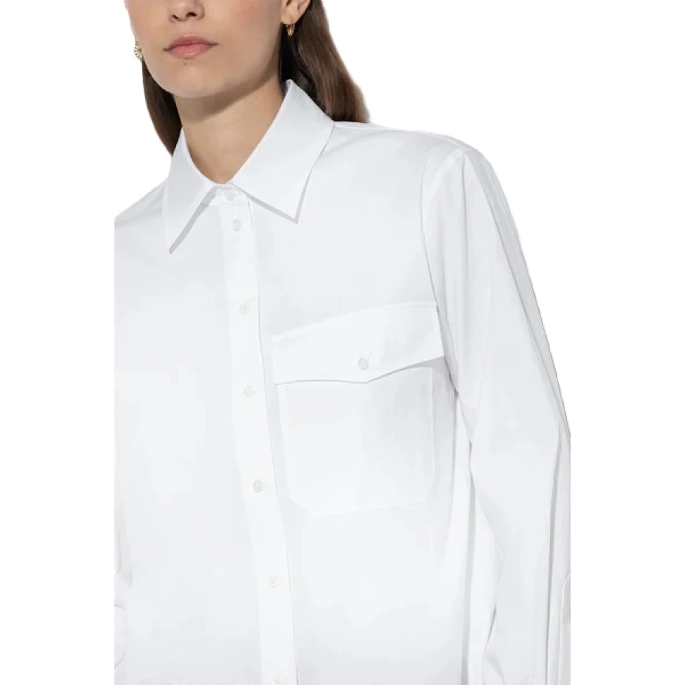 LUISA CERANO Gabardine Stretch Shirt White Dames