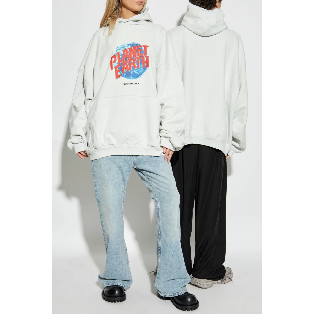Balenciaga Hoodie Gray Unisex