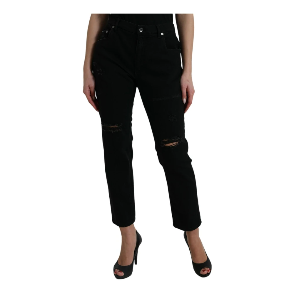 Dolce & Gabbana Cropped Jeans Black Dames