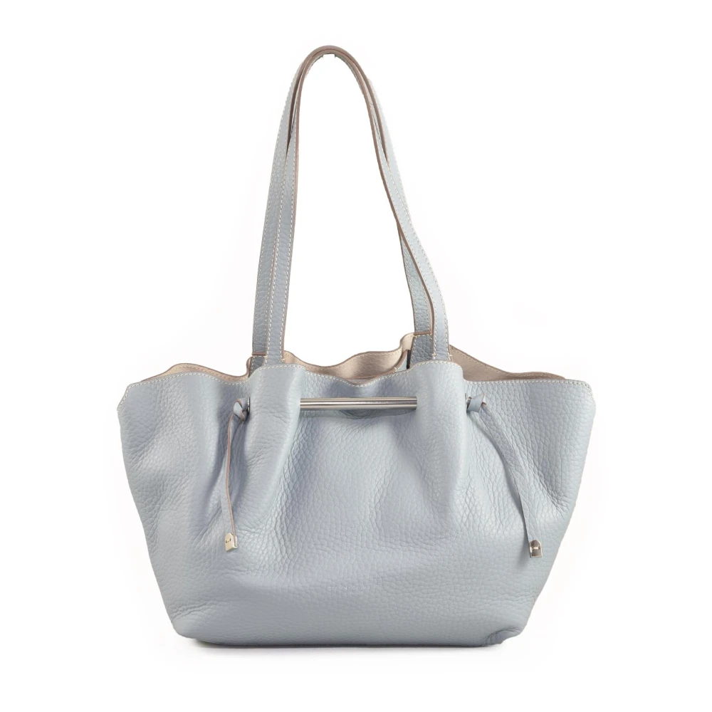 Gianni Chiarini Leren Schoudertas Brown Dames
