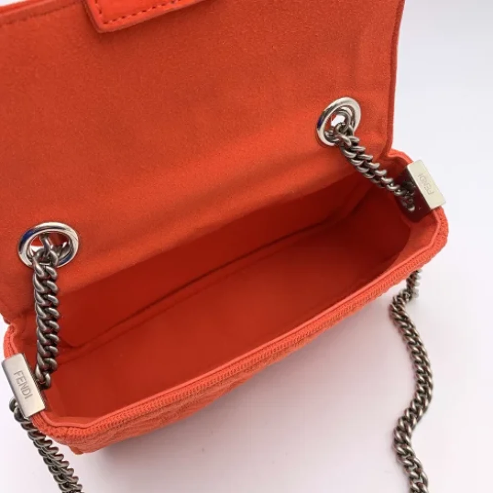 Fendi Vintage Pre-owned Leather fendi-bags Orange Dames