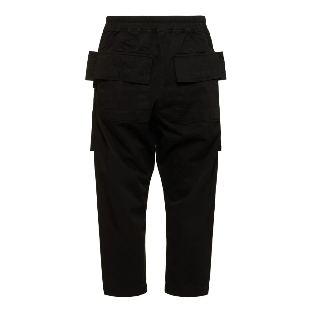 Rick Owens Zwarte Cargo Broek Creatch Stijl Black Heren