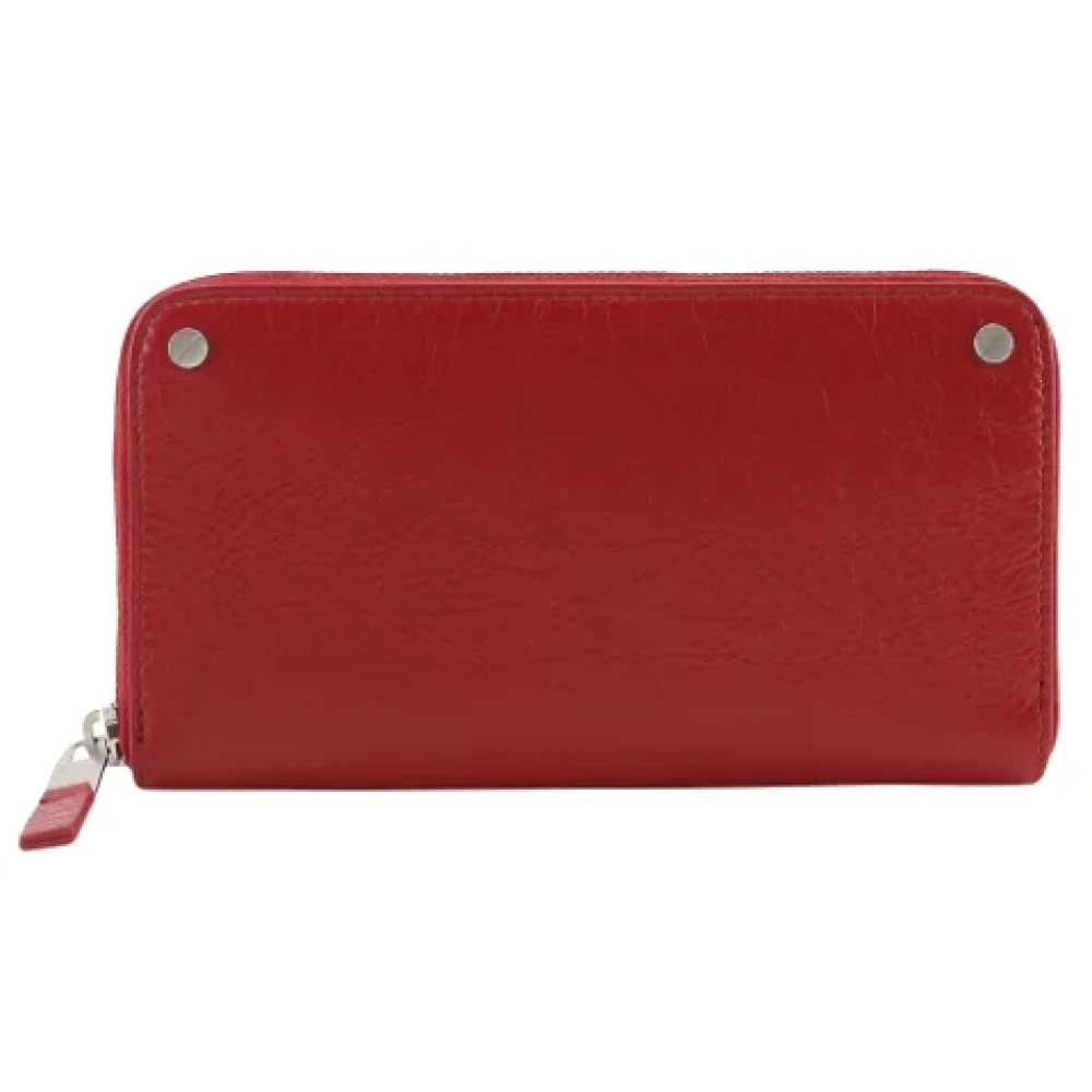 Balenciaga Vintage Pre-owned Leather wallets Red Dames