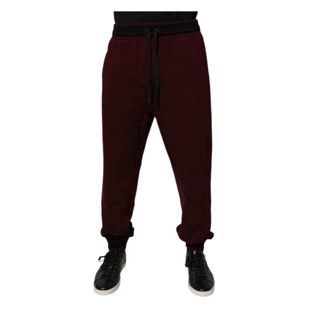 Dolce & Gabbana Men's Brown Sweatpants, 3XL, Jogger Trousers
