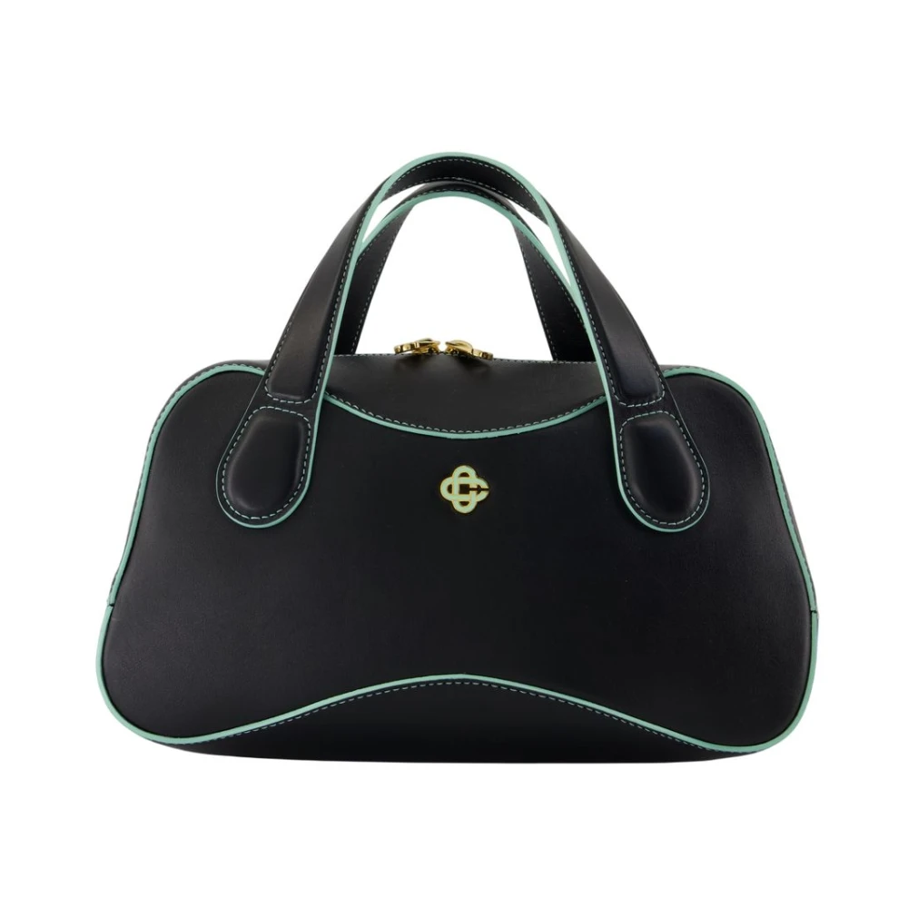 Casablanca Women's Black Mini Leather Travel Bag - Handbags - One Size - Bags