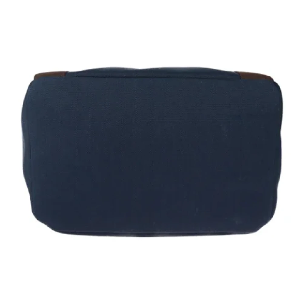 Hermès Vintage Pre-owned Leather backpacks Blue Dames