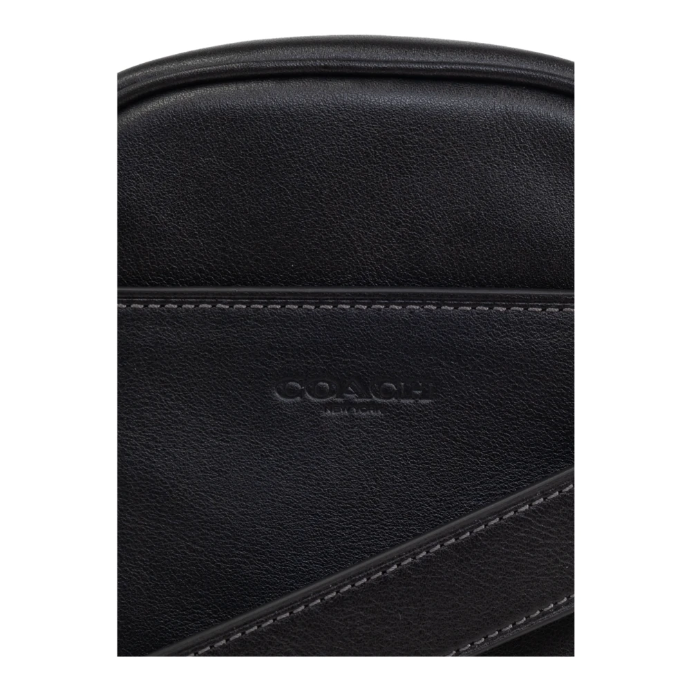 Coach Leren schoudertas Black Heren